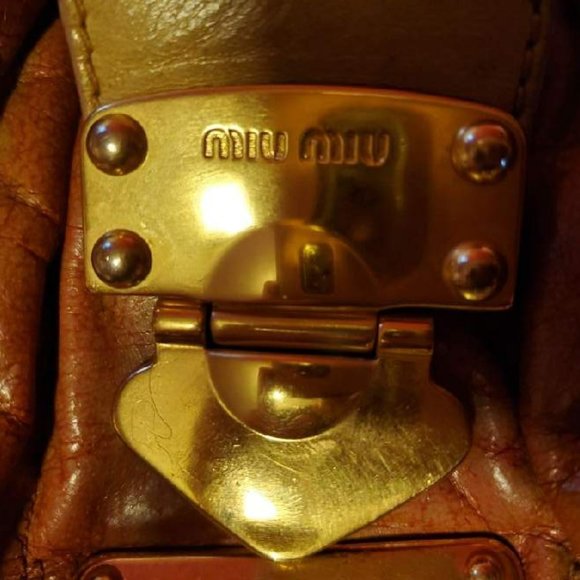 Miu Miu Metelasse Prada Leather purse hobo crossbody pink red yellow orang green - Picture 12 of 14